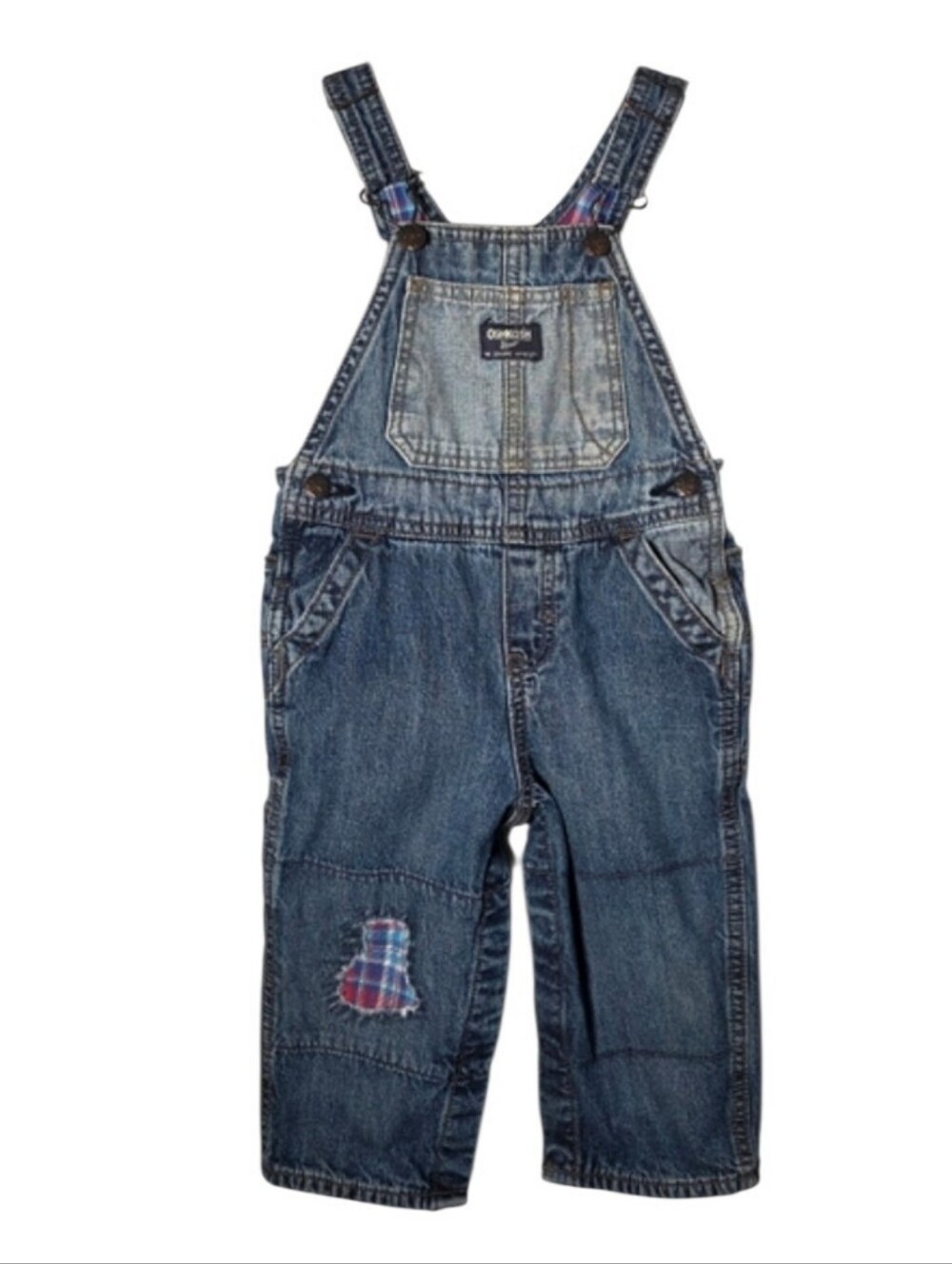 Oshkosh B'gosh Denim Overalls Fully Lined Size 24 Months